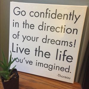 Canvas Thoreau Quote ~ Home Decor